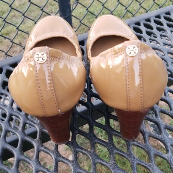 Tory Burch ballet heel 10m brown wedges Eddie - Picture 6 of 7